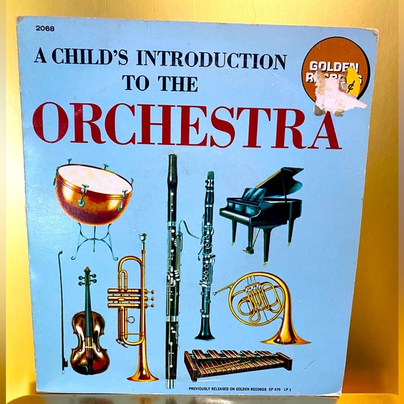 RETRO 1966 GOLDEN VINYL RECORD A CHILD’S INTRODUCTION TO THE ORCHESTRA #2068 7” - Picture 1 of 16